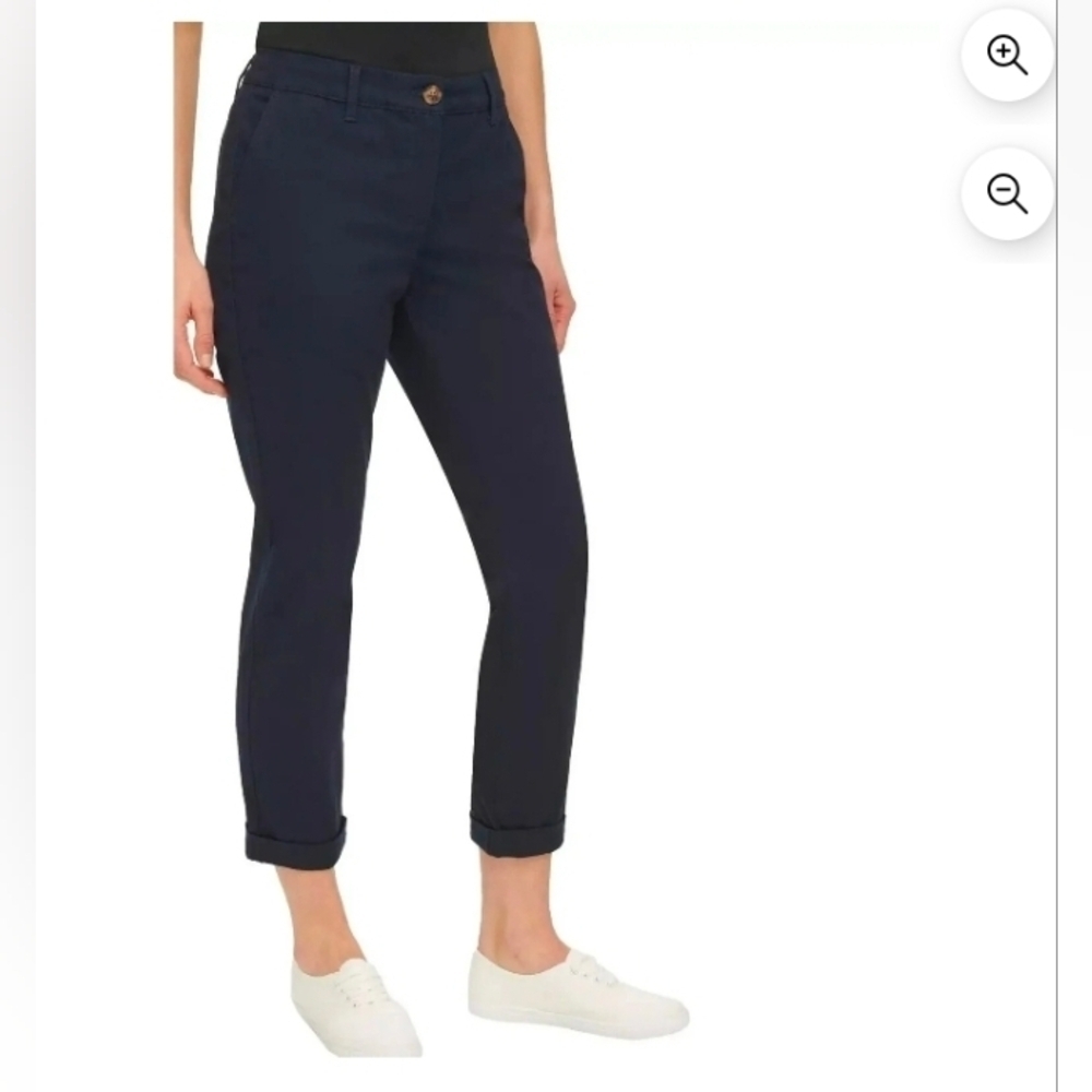 Nautica Jeans Ladies' Chino Ankle Stretch Pant, Color Navy